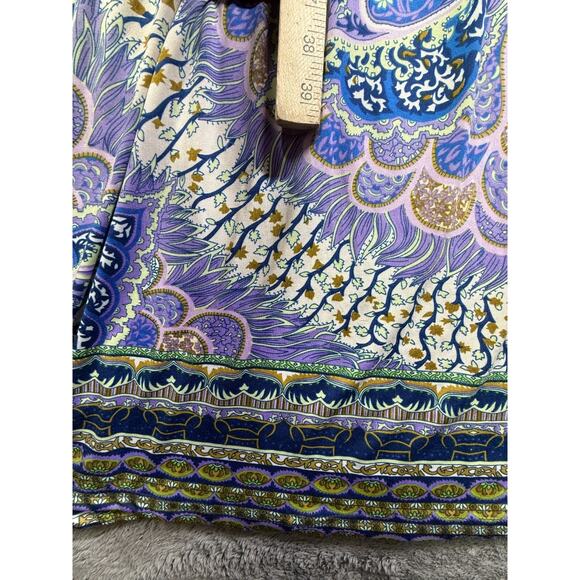 Y2K Shes Cool Women Spaghetti Strap Striped Dress 1X Boho Hippie Padded Bra - Picture 8 of 8